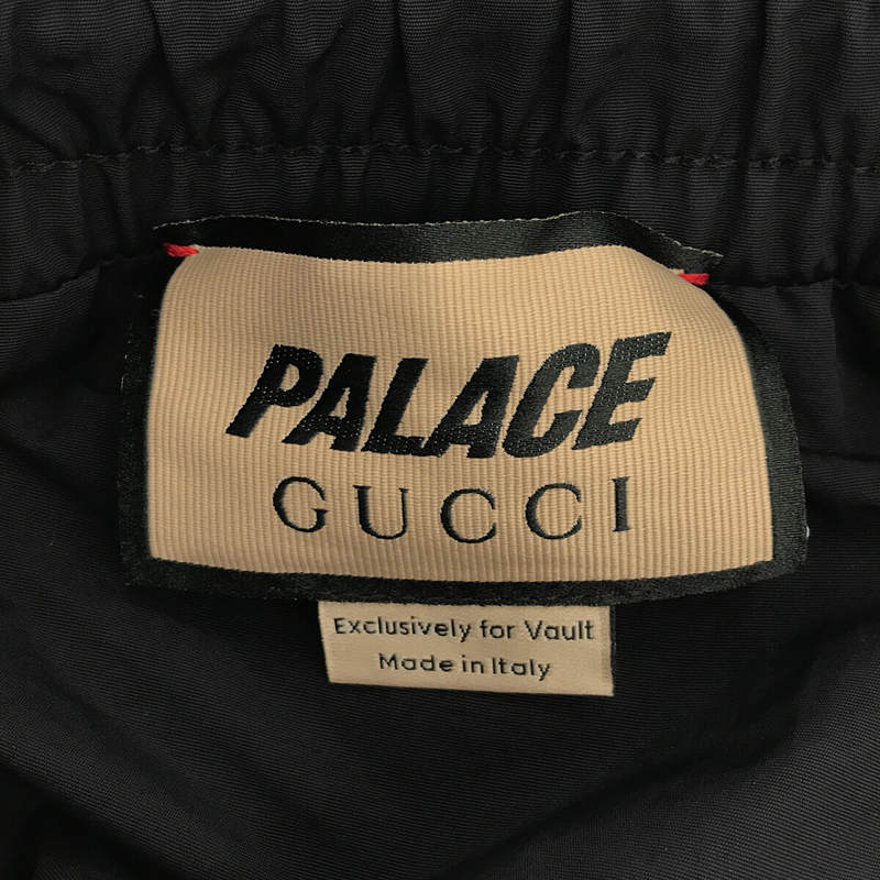 GUCCI / Gucci | 2022AW | × PALACE Nylon Track Pants | XL | Black/Khaki | Men's