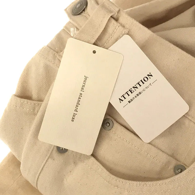 [新] 雜誌標準豪華版 / 雜誌標準豪華版 | 2022春夏 | 12OZ 牛仔布塞入 5PK 褲子 | M |自然 |女性的