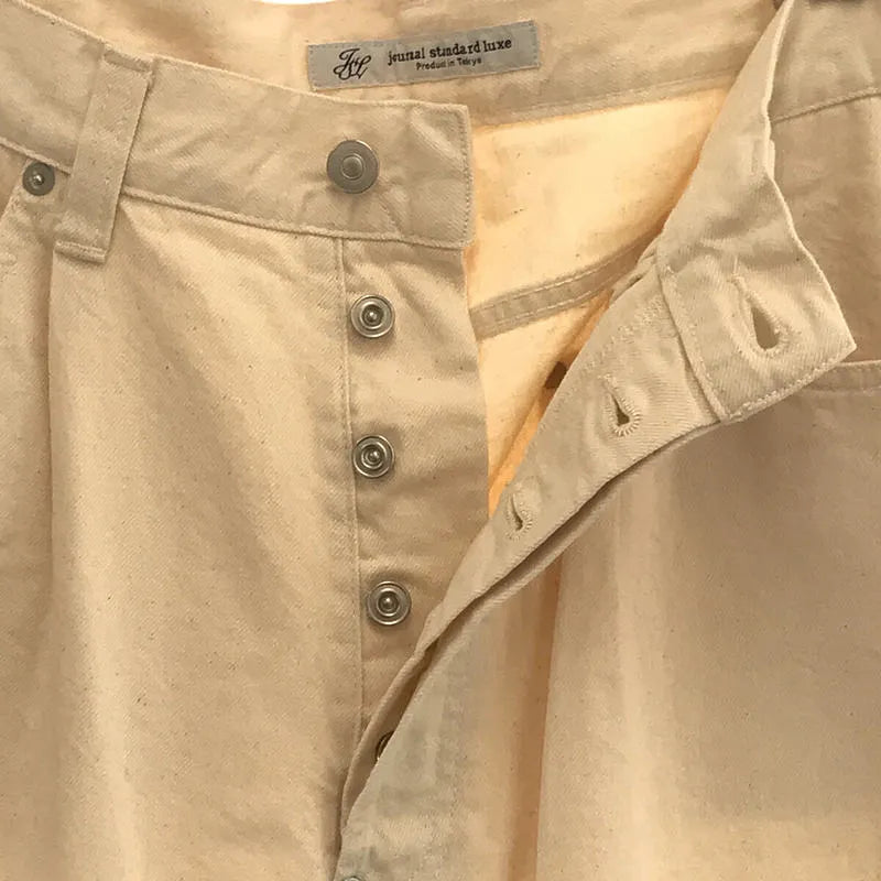 【新品】  journal standard luxe / ジャーナルスタンダードラックス | 2022SS | 12OZデニム タック5PK パンツ | M | ナチュラル | レディース