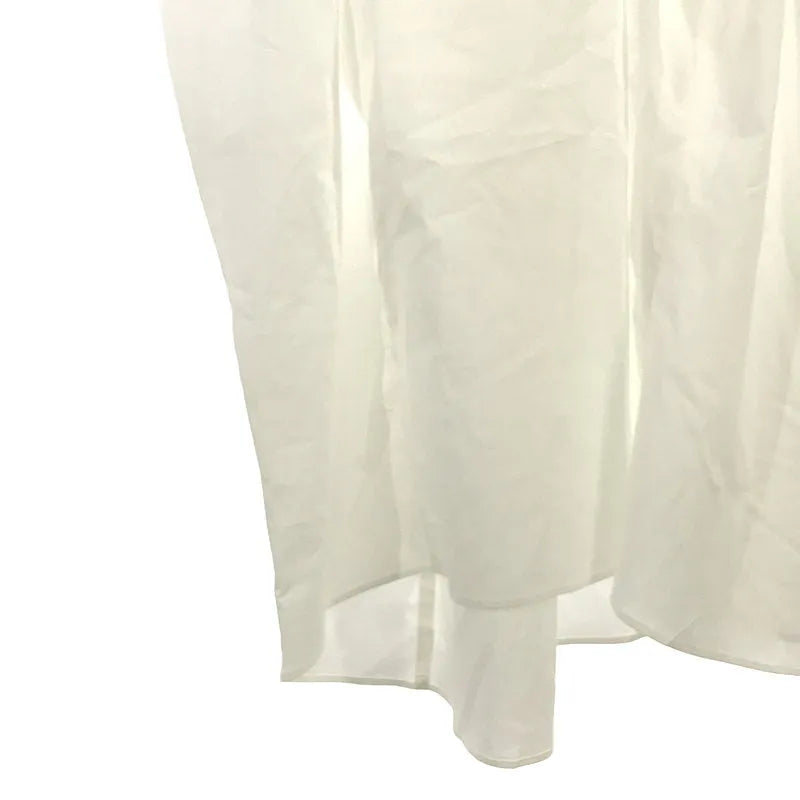 [狀況良好] ENFOLD | 2020 秋冬 |柔​​軟針織褶皺垂墜連身裙長連身裙 | 36 |白色 |女性的