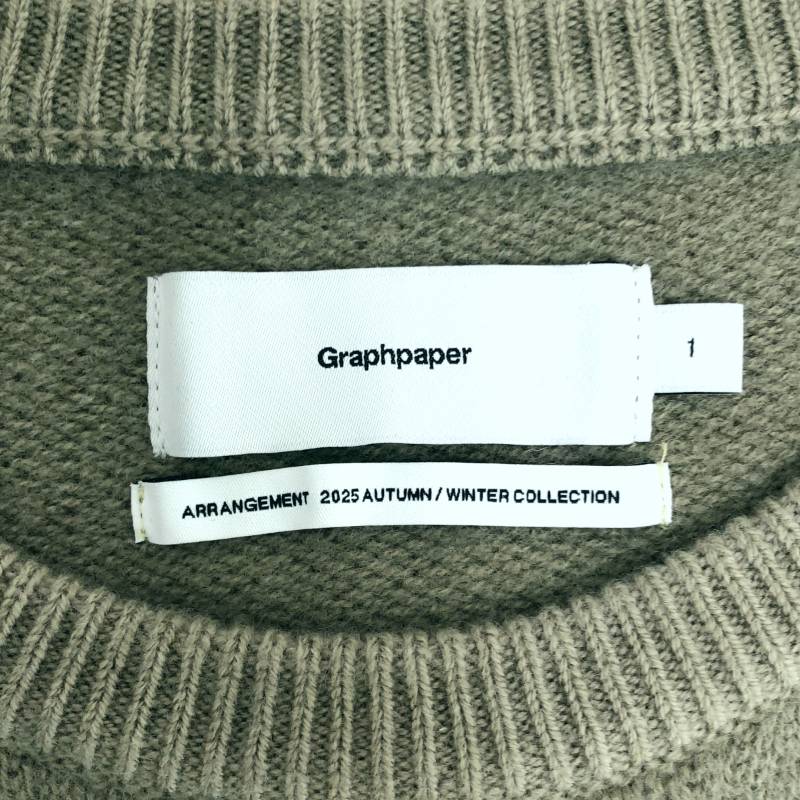 Graphpaper / グラフペーパー | 2025AW | Gradient Dyed Wool Crew Neck Knit クルーネック ニット | 1 |