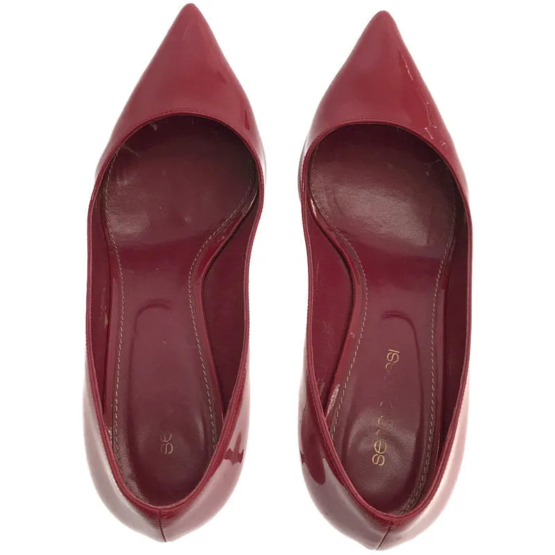 [狀況良好] 羅西羅西 |漆皮尖頭高跟鞋 | 35 1/2 |紅色 |女性的