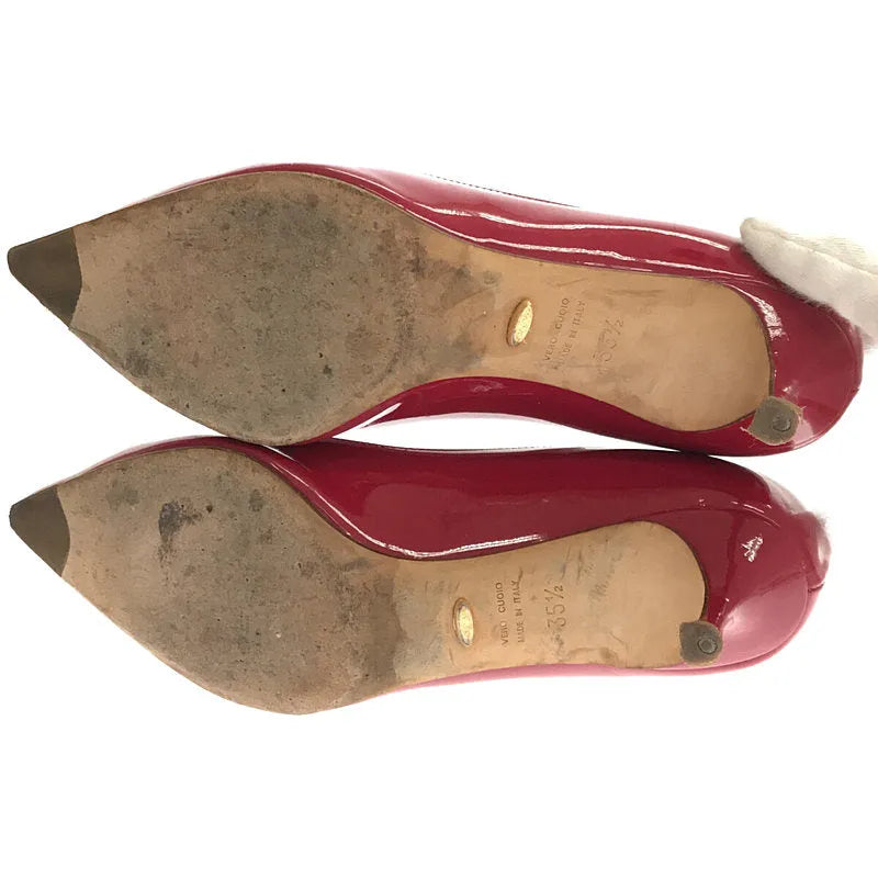 [狀況良好] 羅西羅西 |漆皮尖頭高跟鞋 | 35 1/2 |紅色 |女性的