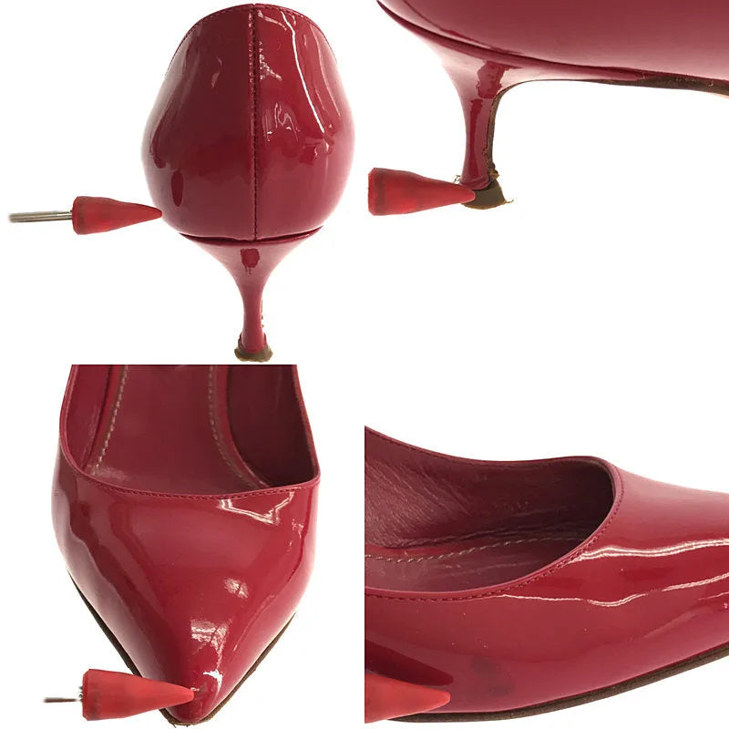 [狀況良好] 羅西羅西 |漆皮尖頭高跟鞋 | 35 1/2 |紅色 |女性的