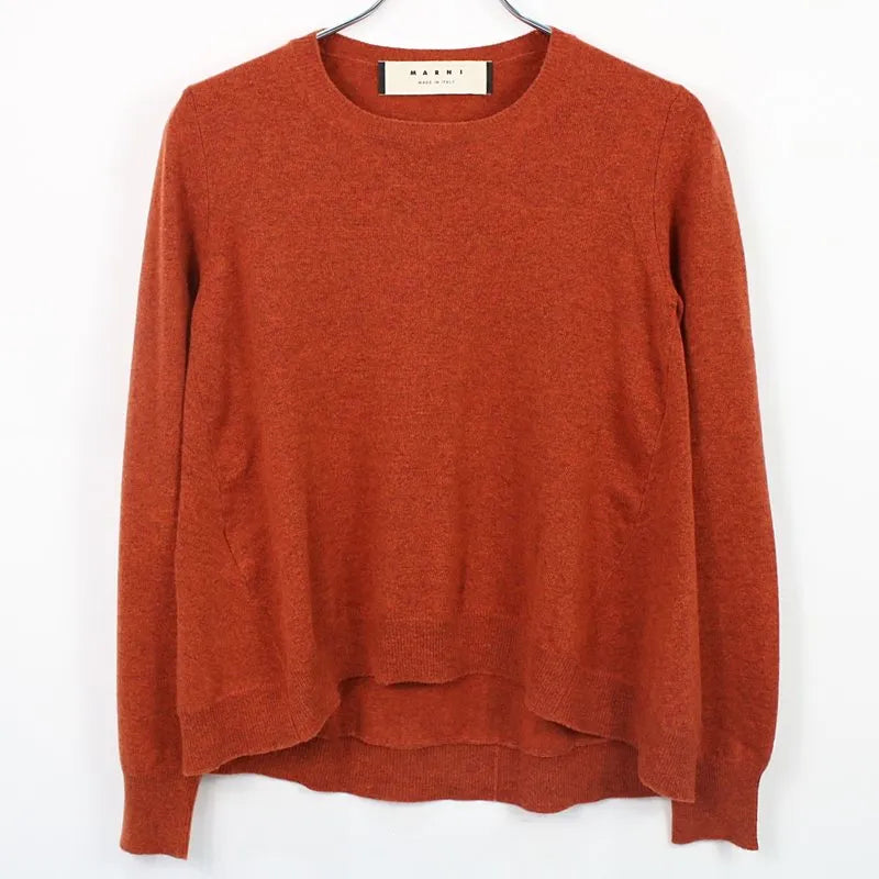 MARNI |羊絨混紡圓領針織衫 | 38 |淺棕色 |女性的