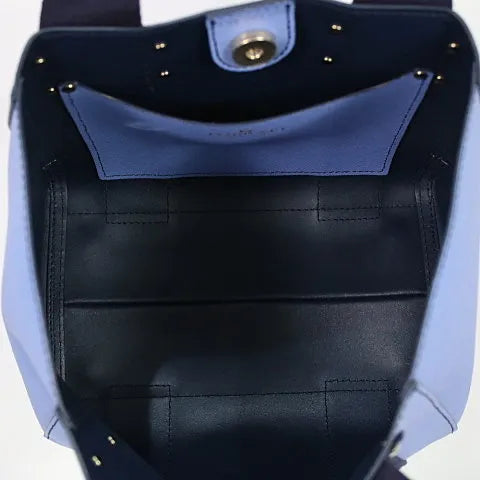 【美品】  TOPKAPI / トプカピ | ハンドバッグ | ライトブルー×ネイビー | レディース