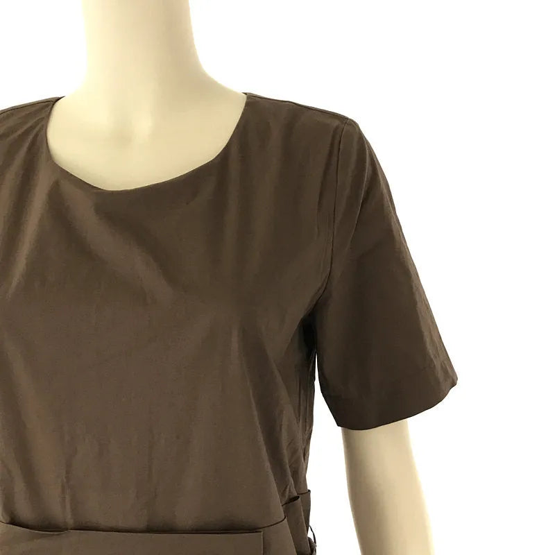 KNOTT / 매듭 | 노 컬러 셔츠 원피스 벨트 포함 | 1 | 브라운 | 여성