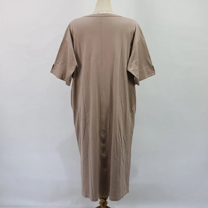 Americana / アメリカーナ | ボックスロゴカットソーワンピース | ベージュ | レディース