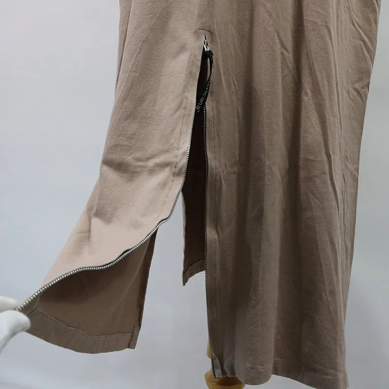 美國風格 |盒子標誌剪裁和縫製連身裙 |米色 |女性的