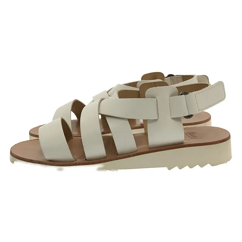 【미품】 Paraboot / 파라 부츠 | TIARE SPORT / 티아레 스포츠 뜨개질 가죽 샌들 | 36 | 화이트 | 여성