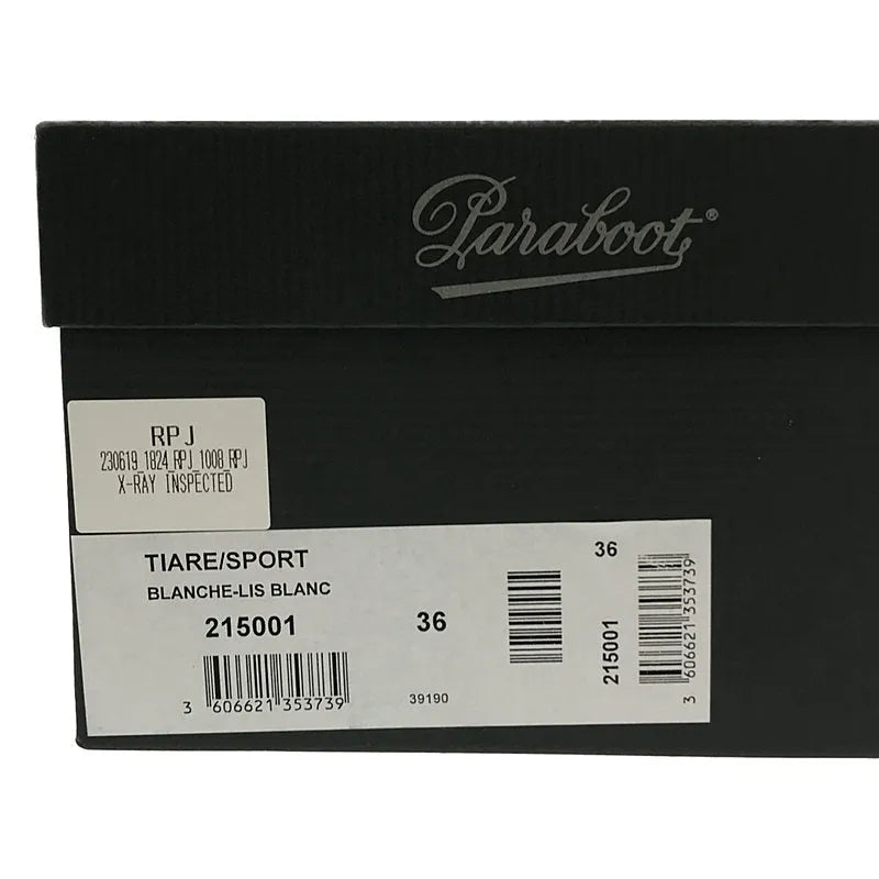 [狀況良好] Paraboot | TIARE 運動 |編織皮革涼鞋 |尺寸 36 |白色 |女性的