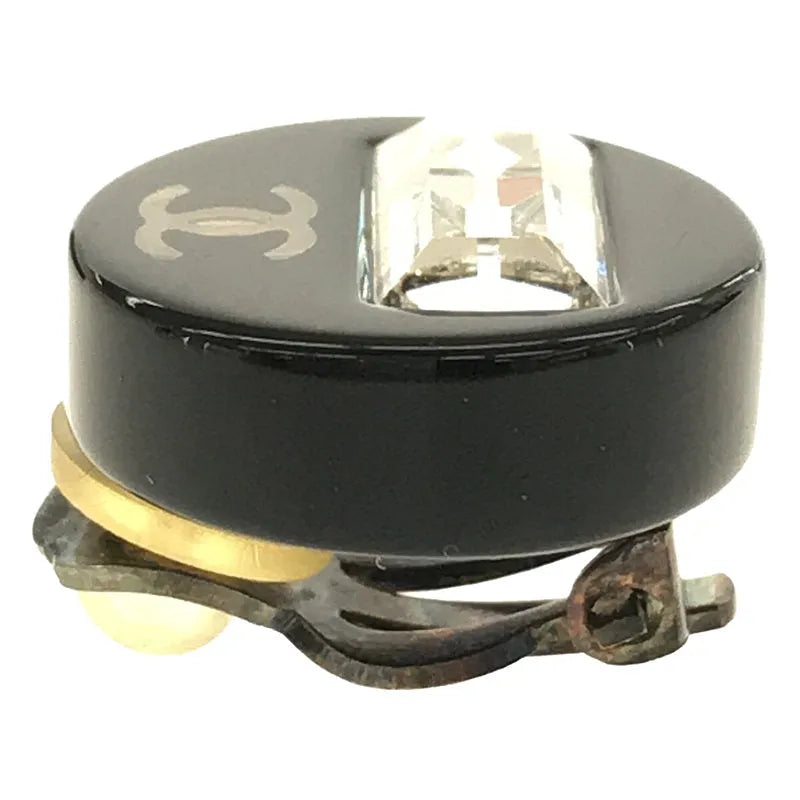 [狀況良好] 香奈兒 | Logo Coco Mark 耳環帶收納盒 |黑色 |女性的