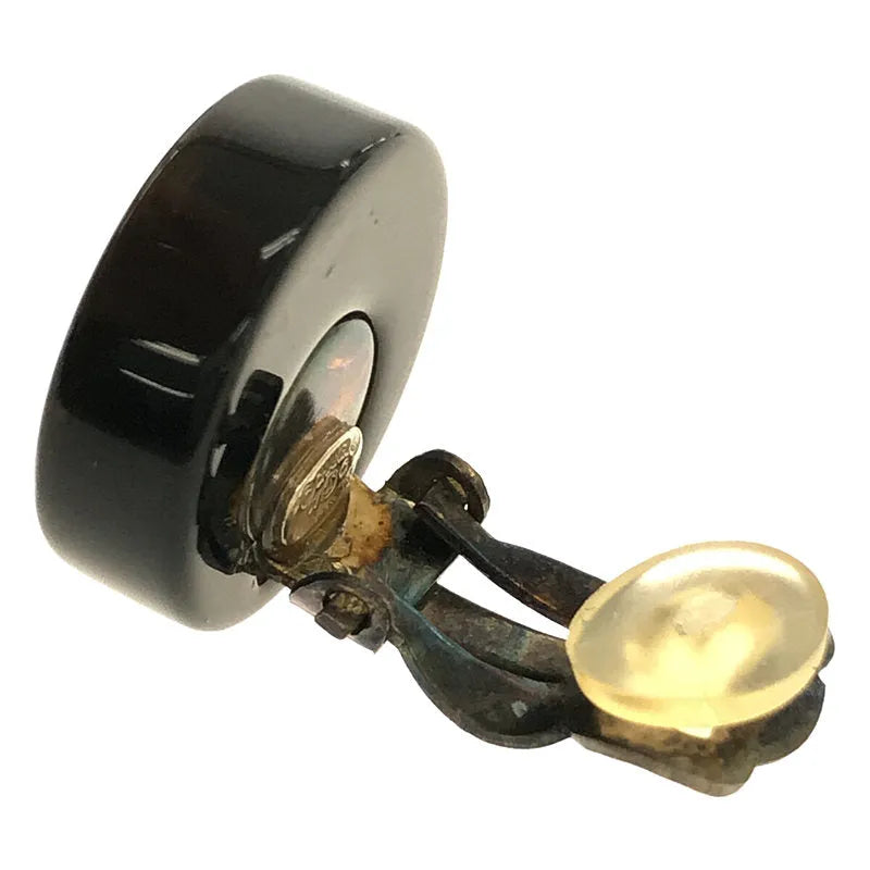 [狀況良好] 香奈兒 | Logo Coco Mark 耳環帶收納盒 |黑色 |女性的