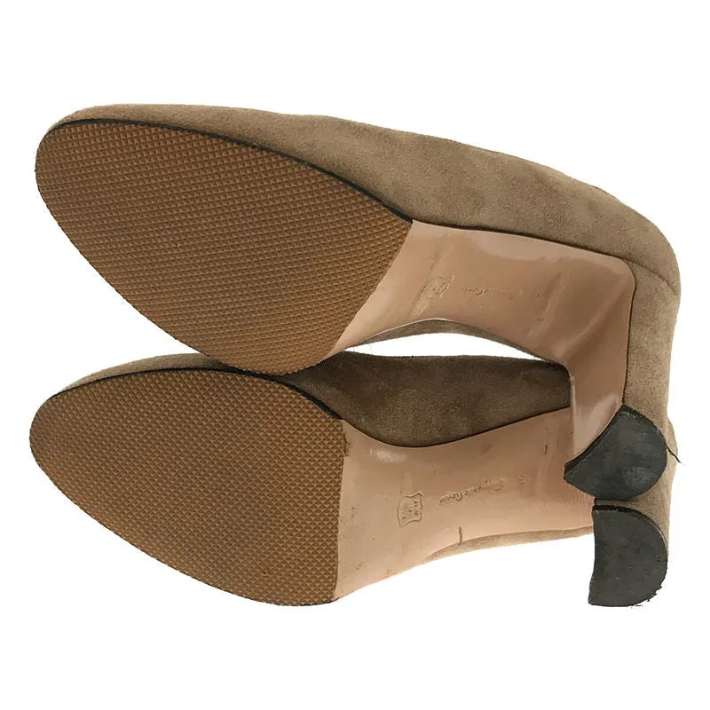 Gianvito Rossi / ジャンヴィト ロッシ | ラウンドトゥ スウェード パンプス | 36 | ベージュ | レディース