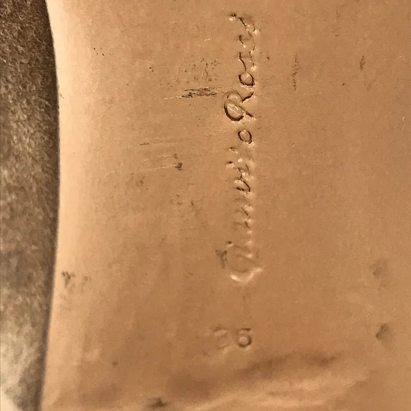 Gianvito Rossi / ジャンヴィト ロッシ | ラウンドトゥ スウェード パンプス | 36 | ベージュ | レディース