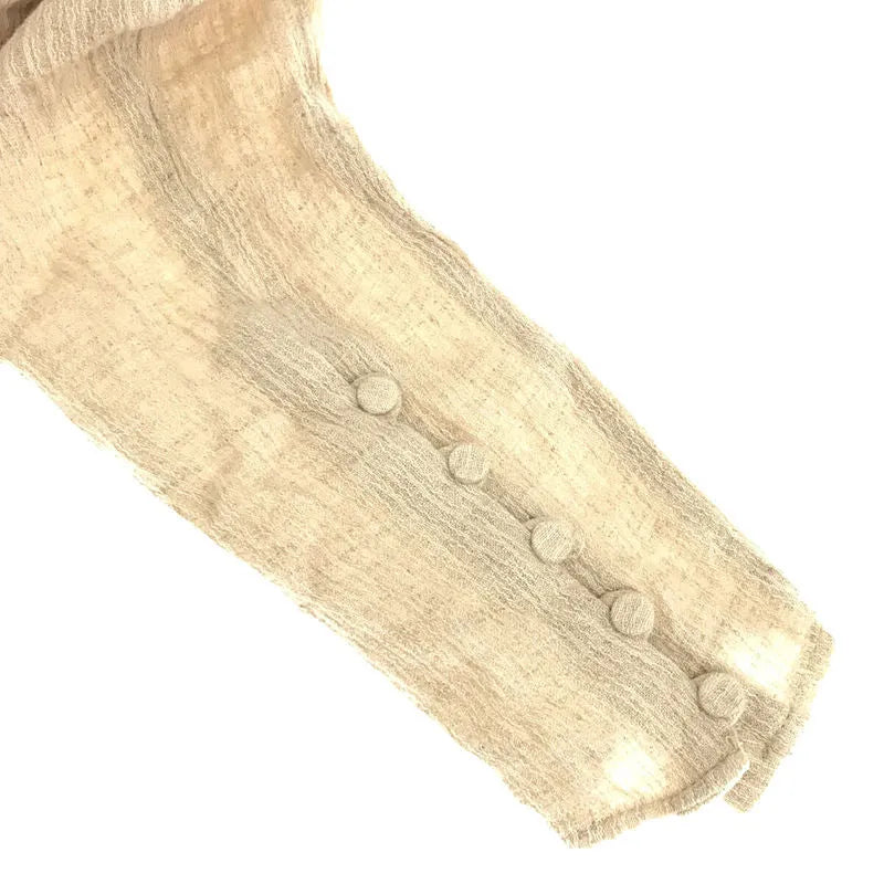 【美品】  ETRE TOKYO / エトレトウキョウ | コットンリネンスクエアネックワンピース | F | ベージュ | レディース