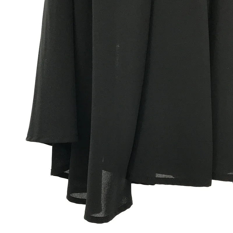 【新品】  CADUNE / カデュネ | セットアップ シャツ ブラウス / リブ ニット 切替 ギャザー ロング ワンピース | 36 | ブラック | レディース