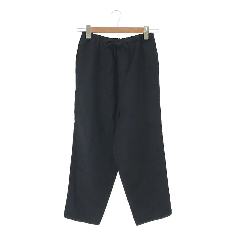 Babaghuri Jurgen Lehl / ババグーリヨーガンレール | リネン テーパード イージー パンツ | M | ネイビー | レディース