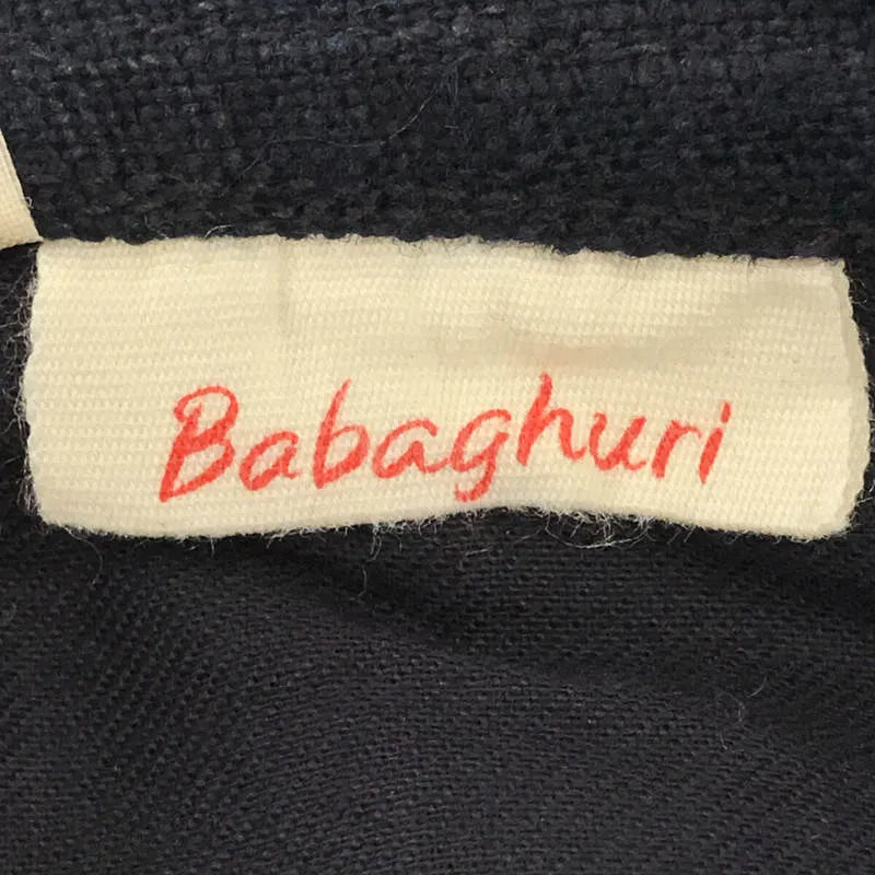 Babaghuri Jurgen Lehl / ババグーリヨーガンレール | リネン テーパード イージー パンツ | M | ネイビー | レディース