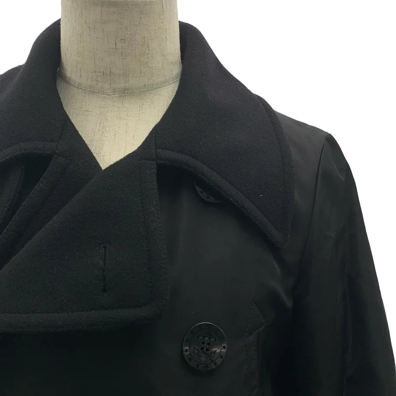 DSQUARED2 / 디스퀘어드 | 이소재 전환 더블 오버코트 / 퀼팅 전체 안감 | 50 | 남성