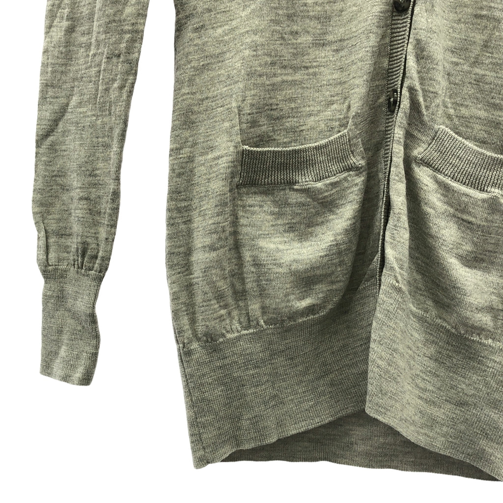 MONCLER / モンクレール | MAGLIONE TRICOT CARDIGAN ウール カーディガン | S | グレー | レディース