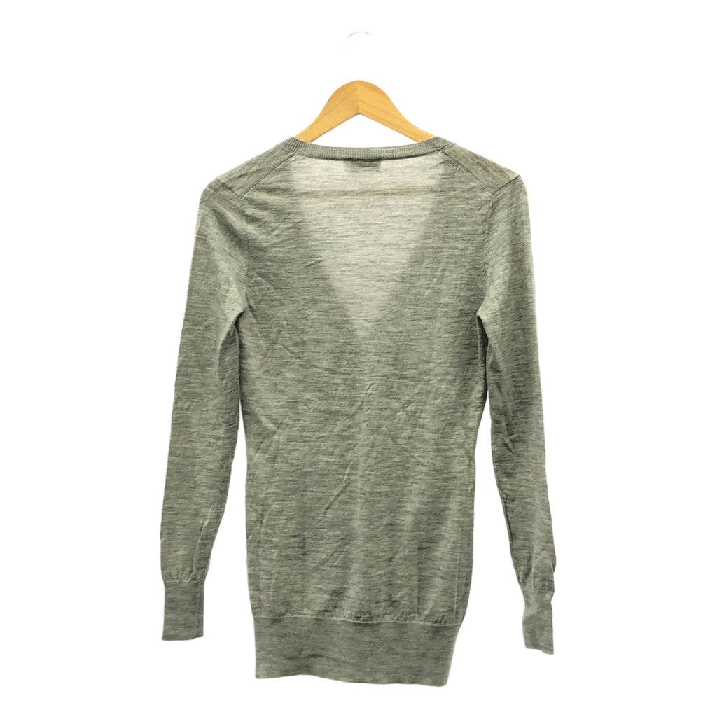 MONCLER / モンクレール | MAGLIONE TRICOT CARDIGAN ウール カーディガン | S | グレー | レディース