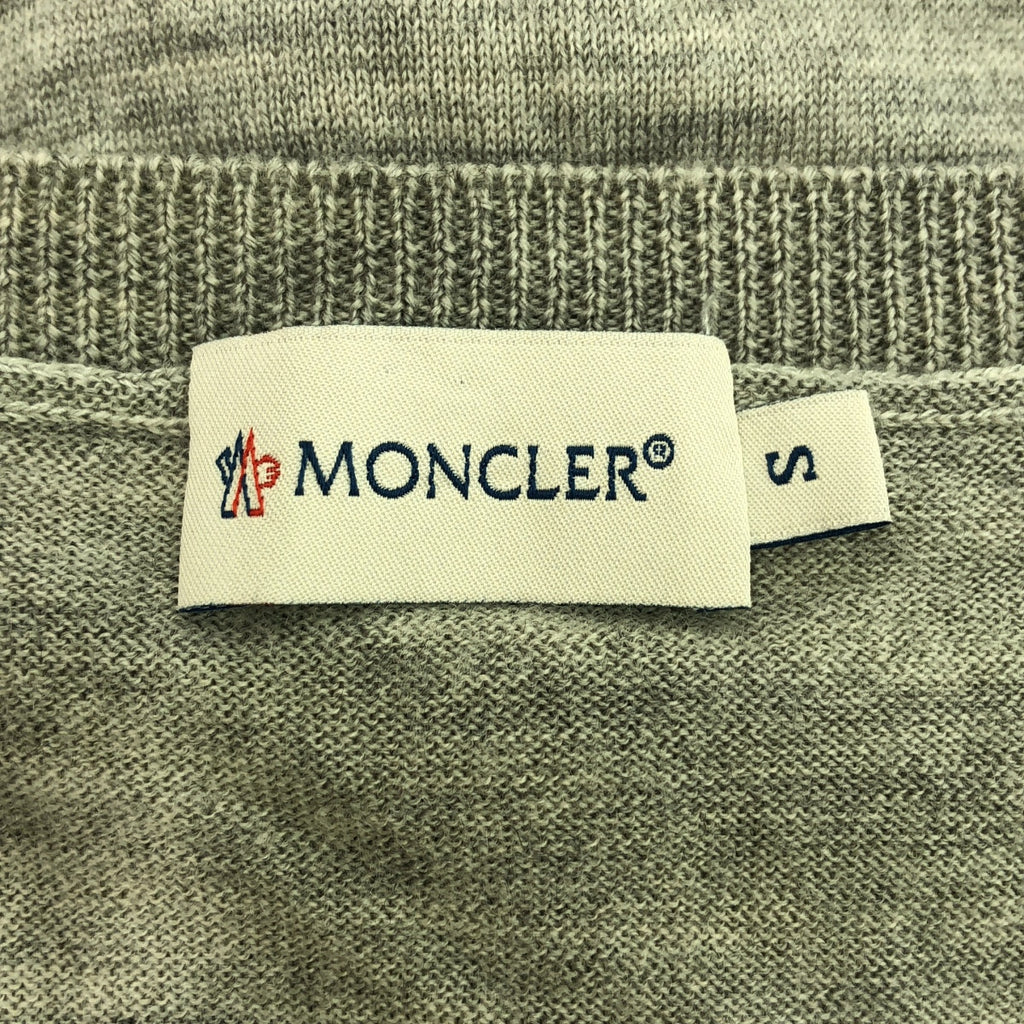 MONCLER / モンクレール | MAGLIONE TRICOT CARDIGAN ウール カーディガン | S | グレー | レディース