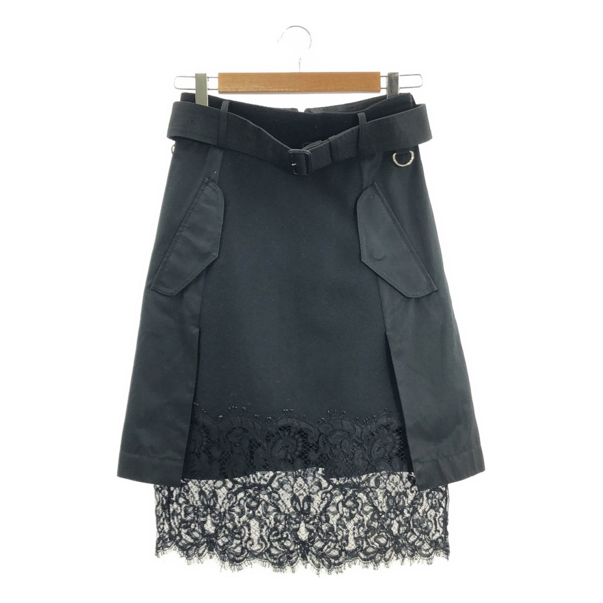 sacai | 混紡材質繫帶半身裙 | 1 | 女款