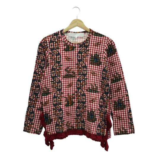 tao COMME des GARCONS / タオコムデギャルソン | 2022AW | ギンガムチェック プリント カットソー | M | マルチカラー | レディース