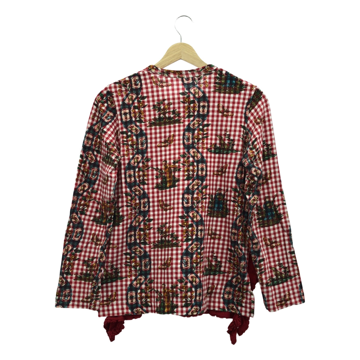 tao COMME des GARCONS | 2022AW | Gingham check print cut and sew | M | Women's