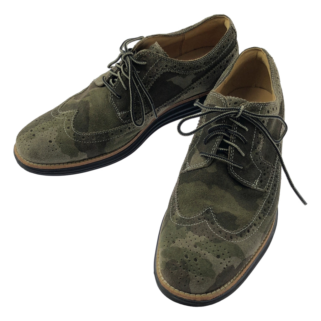 COLE HAAN / コールハーン | スエード レザー ウィングチップ ドレスシューズ 革靴 | 9 1/2 | カーキ系 | メンズ