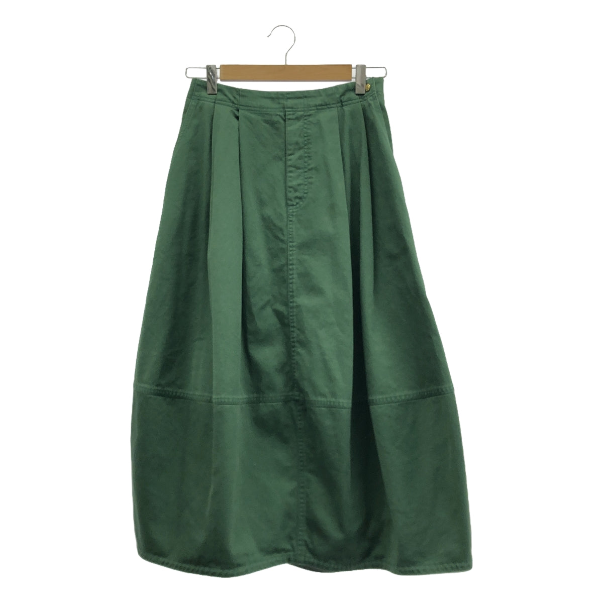 Drawer | Cotton Bio Wash Tuck Skirt | 36 | Women's