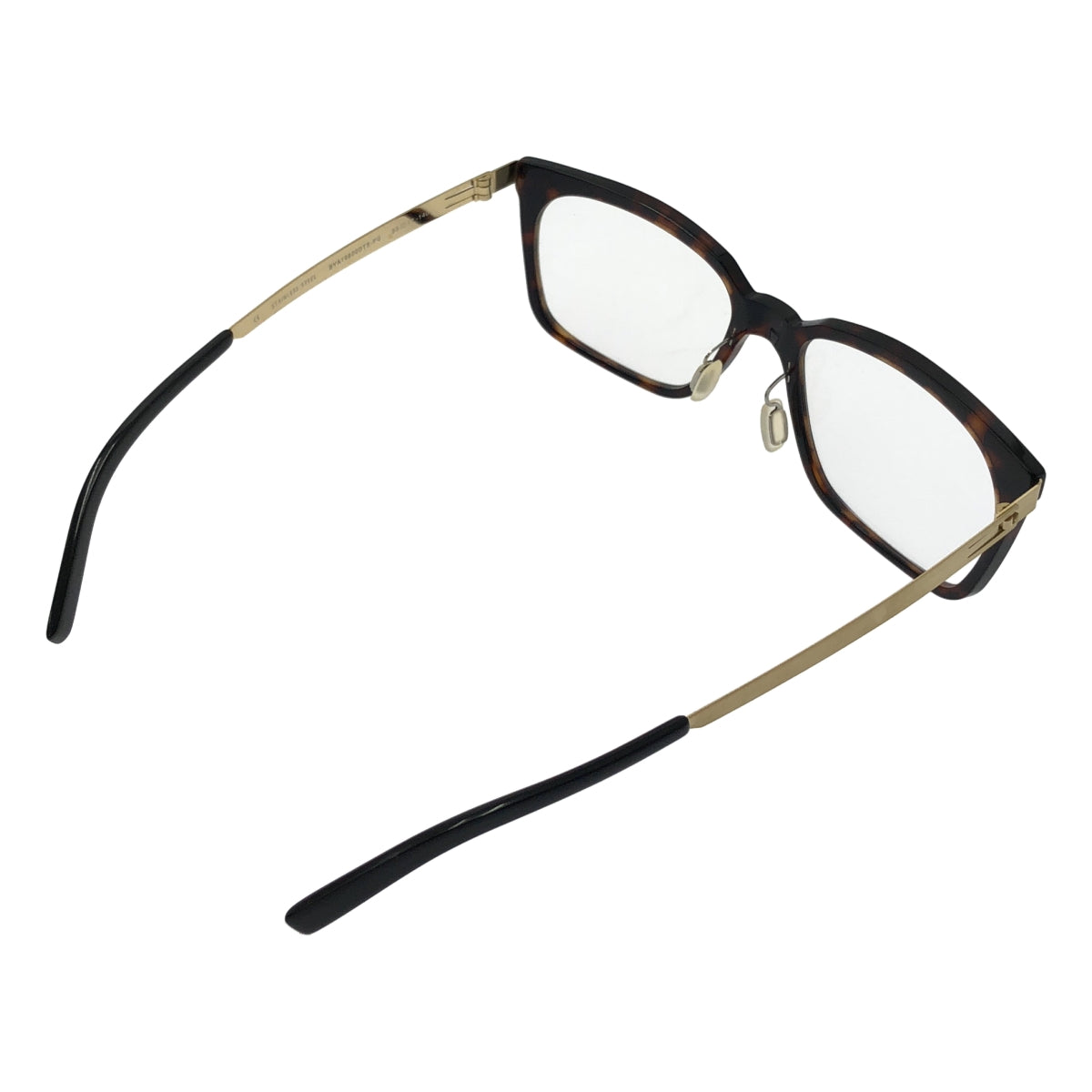 [狀況極佳] ByWP / BYDOUBLEP | 不鏽鋼玳瑁色眼鏡 | 55◻︎17-140 | 玳瑁色 / 金色