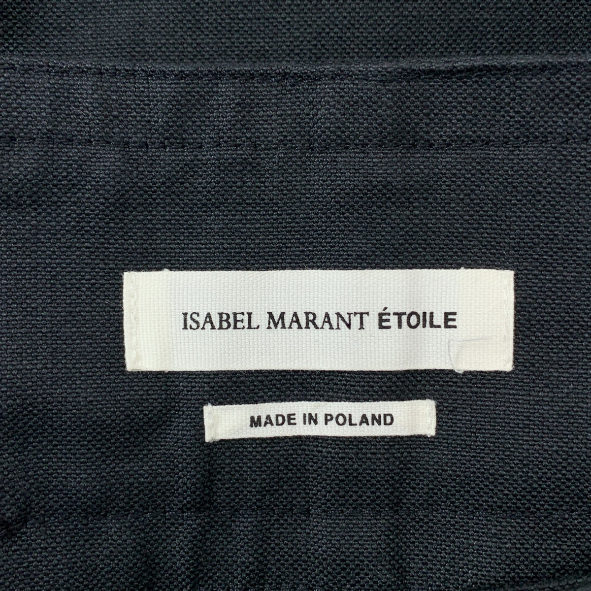 ISABEL MARANT ETOILE / 이사벨 마란에트월 | 코튼 린넨 테이퍼드 팬츠 | 36 | 블랙 | 여성