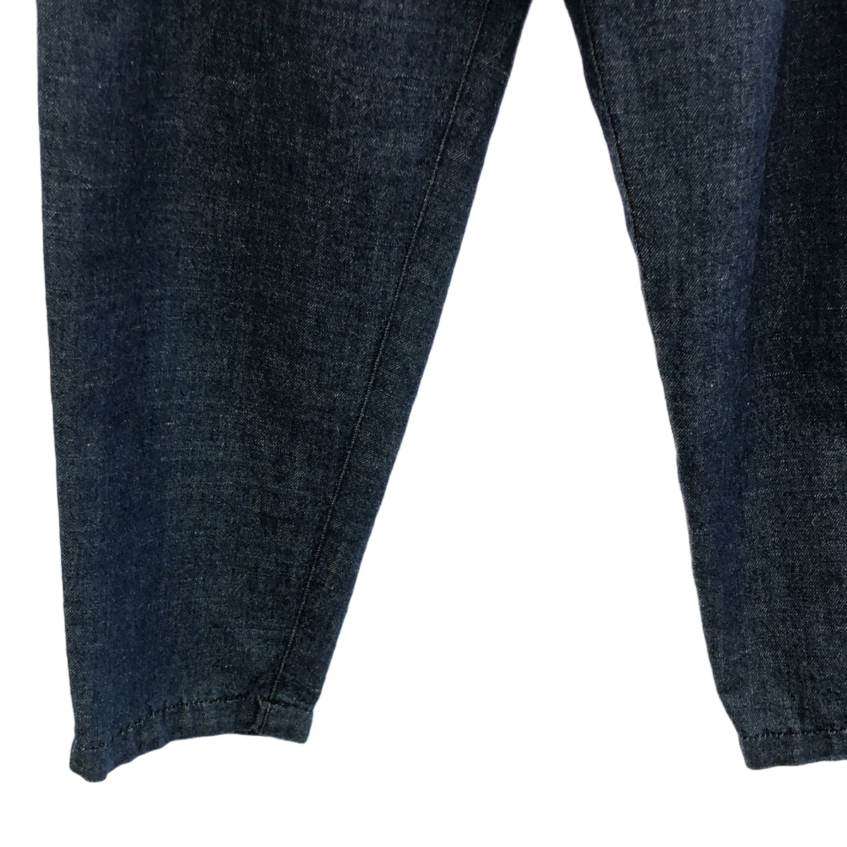 COMME des GARCONS | 經編布料2014春夏 |棉麻仿牛仔2褶褲| S |靛藍|男士