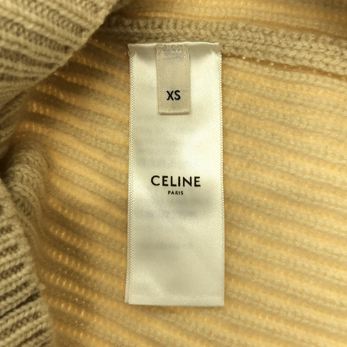 CELINE / セリーヌ | カシミヤ ボリュームスリーブ タートルネックニット | XS |