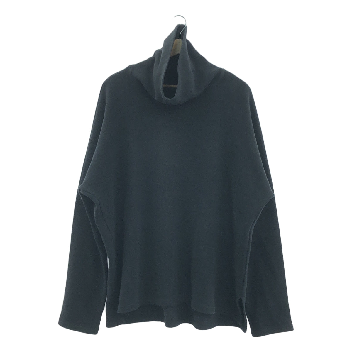KAZUYUKI KUMAGAI ATTACHMENT / カズユキクマガイアタッチメント | 2019AW | ダブルフェイスニット タートルネック ドルマン L/S | 3 | ブラック | メンズ