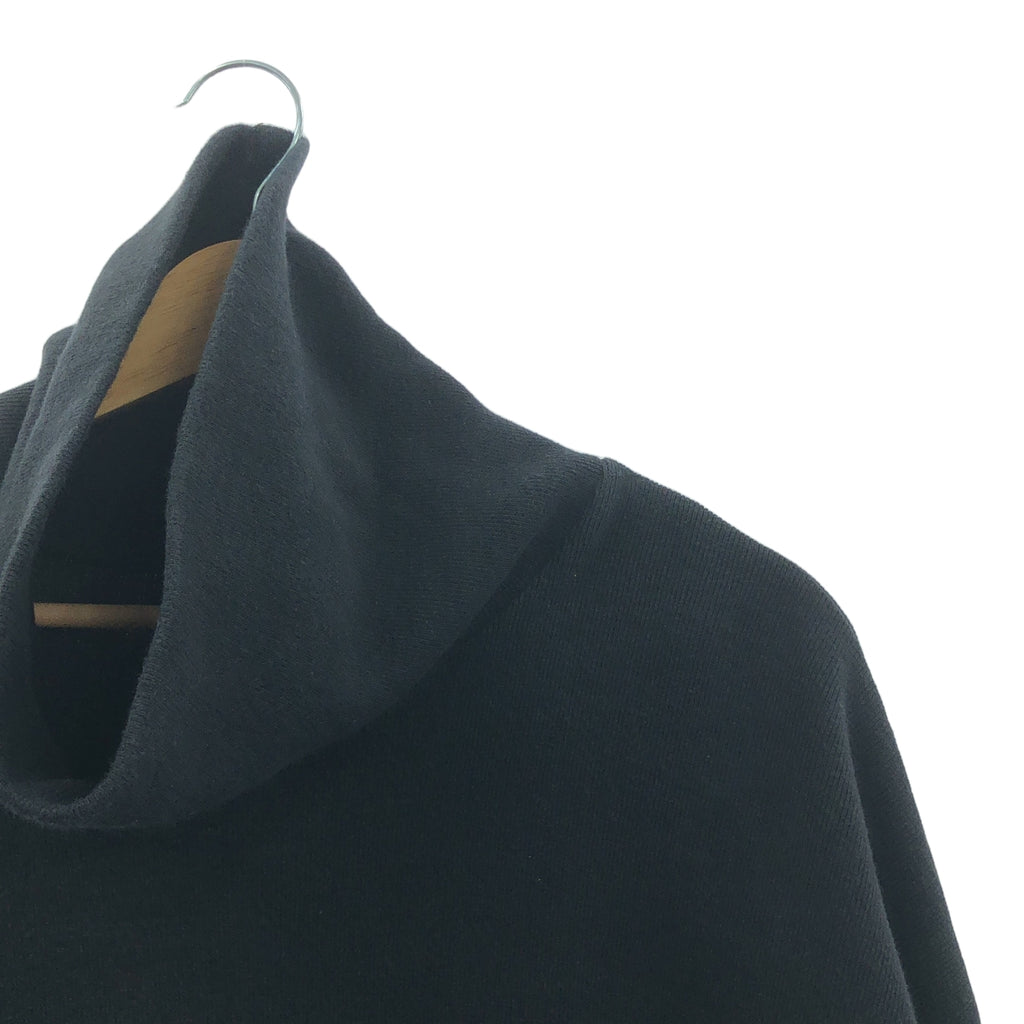 KAZUYUKI KUMAGAI ATTACHMENT / 카즈유키쿠 매거진 부착물 | 2019AW | 더블 페이스 니트 터틀넥 돌먼 L/S | 3 | 블랙 | 남성