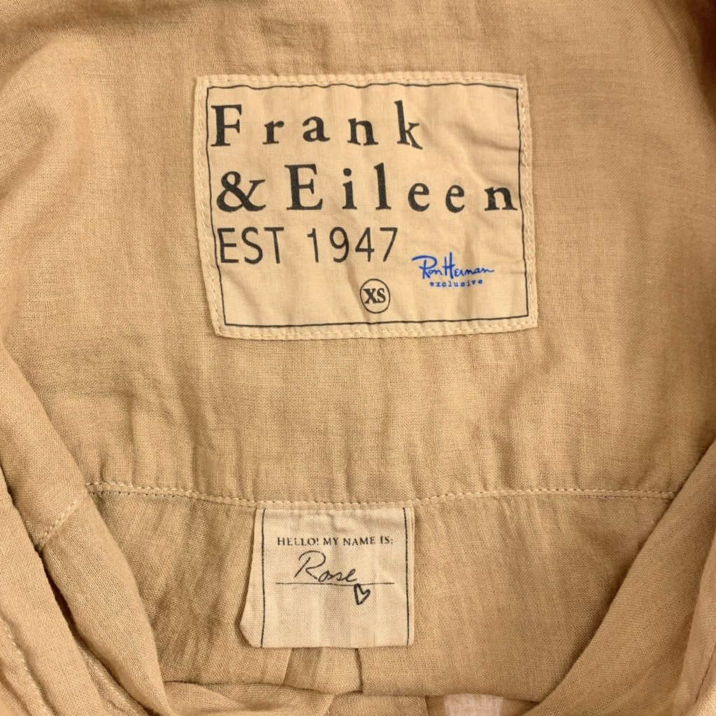 Frank&Eileen / フランクアンドアイリーン | × Ron Herman / ロンハーマン コットン レギュラカラー シャツ ブラウス | XS |