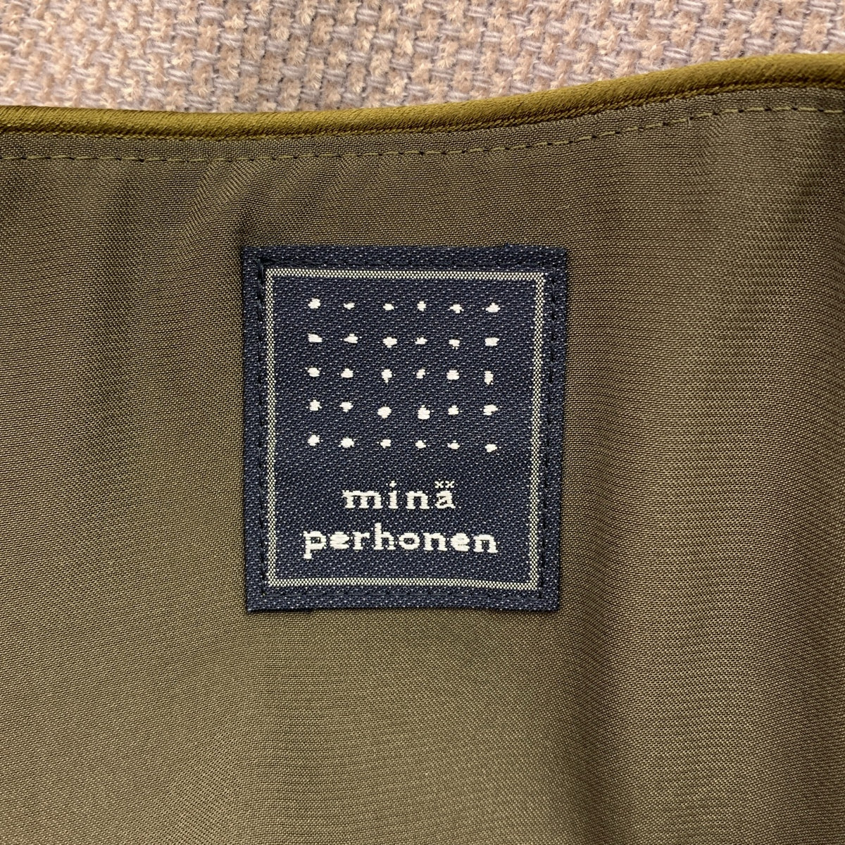 mina perhonen / ミナペルホネン | rosy ローズ / ウール エンブロイダリー ワンピース | 38 | レディース