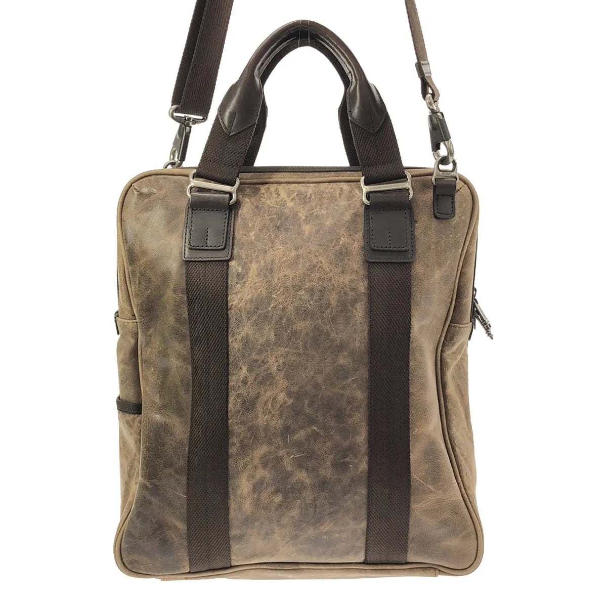 TUMI | 2way ALPHA BRAVO 皮革手袋 |布朗 |女性的