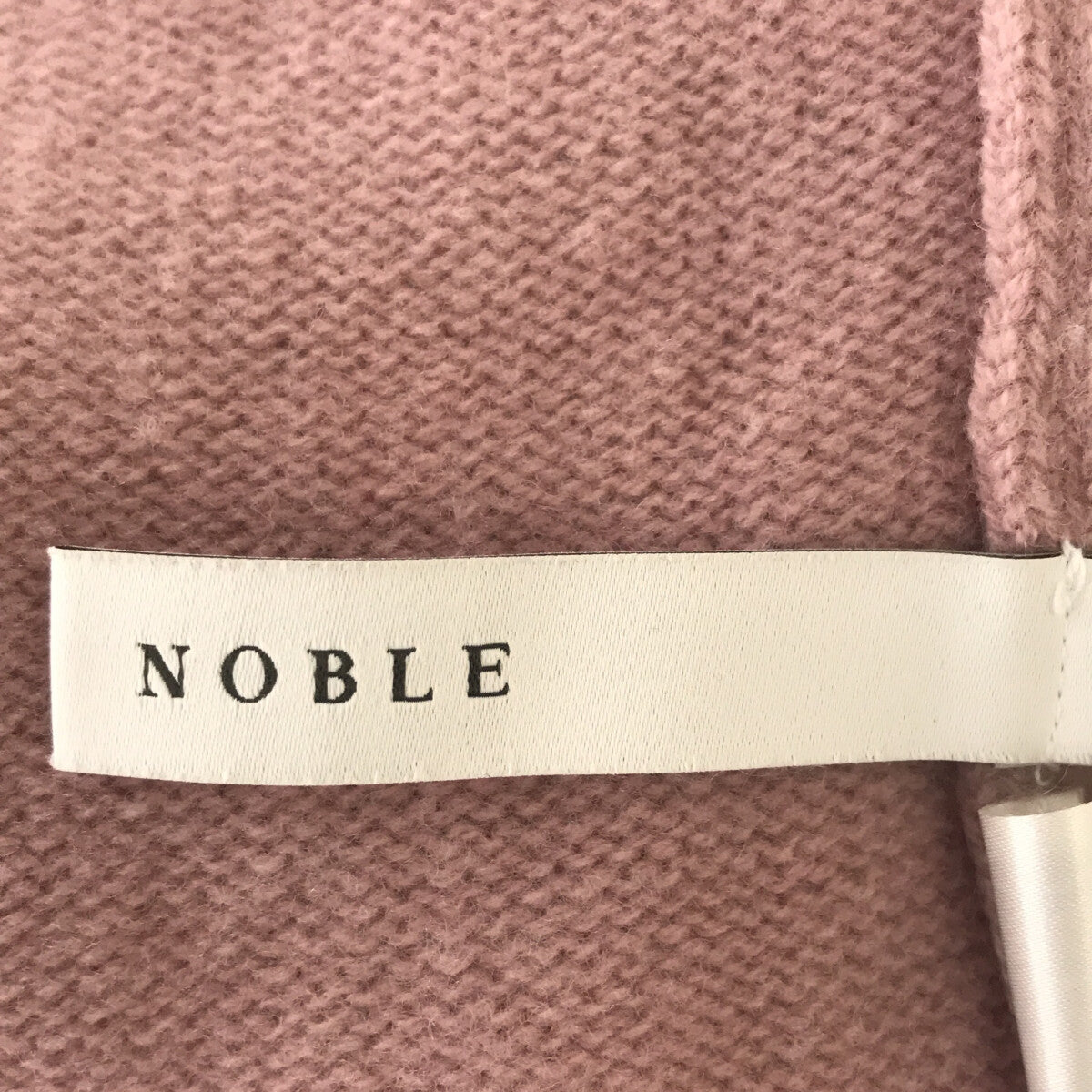 NOBLE / 노블 | 2021AW | 부드러운 루트 넥 풀오버 니트 | 무료 | 핑크 | 여성