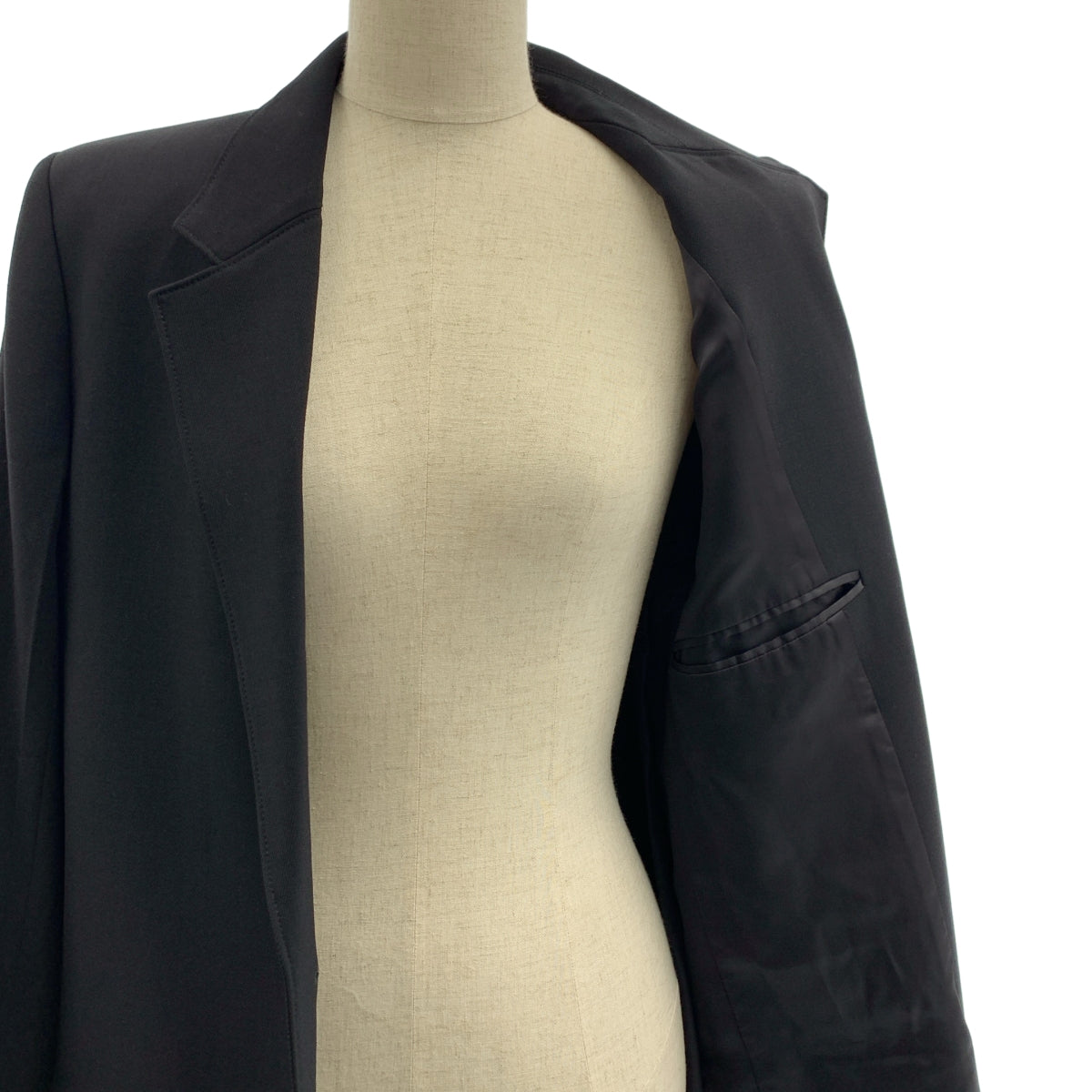 HELMUT LANG / 헬무트랑 | 로고 버튼 싱글 체스터 롱 코트 / 총 안감 | XS |