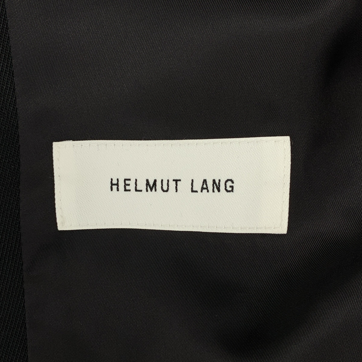 【美品】  HELMUT LANG / ヘルムートラング | ロゴボタン シングルチェスター ロングコート / 総裏地 | XS | ブラック | レディース