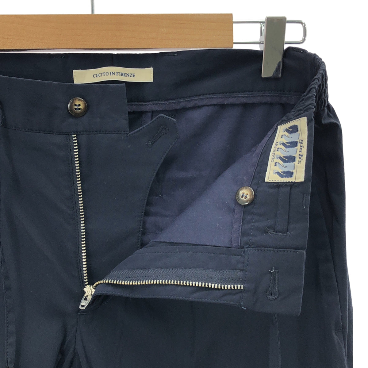 giab's ARCHIVIO | MASACCIO TYPE A2 彈性尼龍休閒褲 | 尺寸 42 | 海軍藍 | 男款