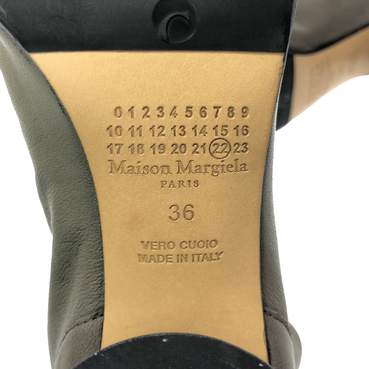 【新品】  Maison Margiela / メゾンマルジェラ | 2022AW | tabi ビンテージ加工 タビ アンクルブーツ | 36 | グレー | レディース