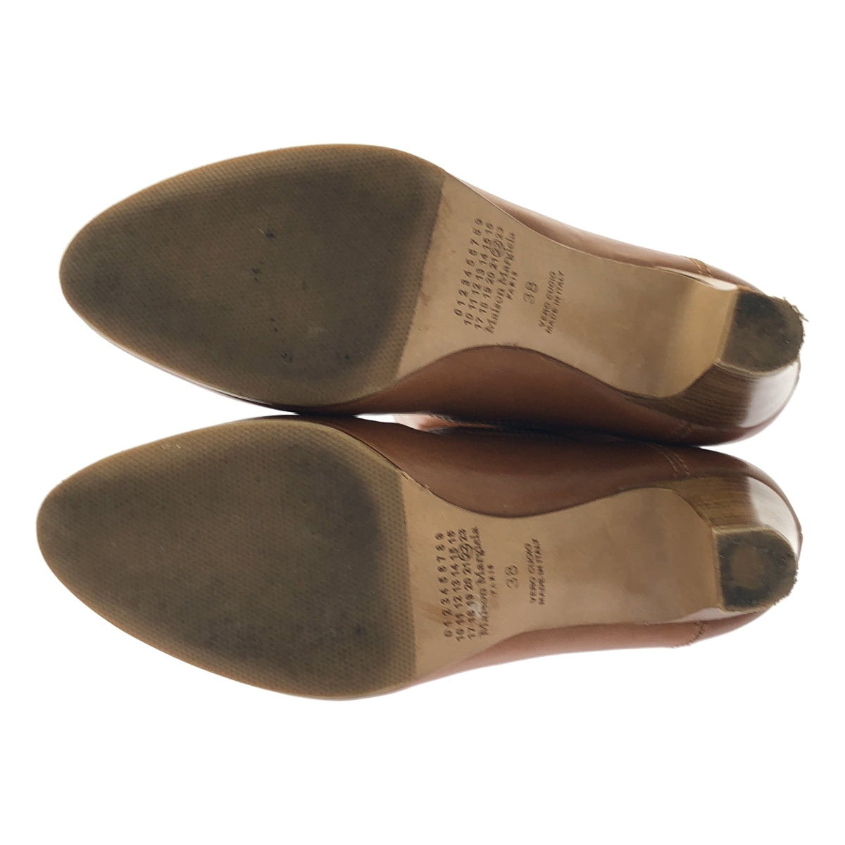 【美品】  Maison Margiela / メゾンマルジェラ | 2020AW | レザー ロング ヒール ブーツ | 38 | ブラウン | レディース