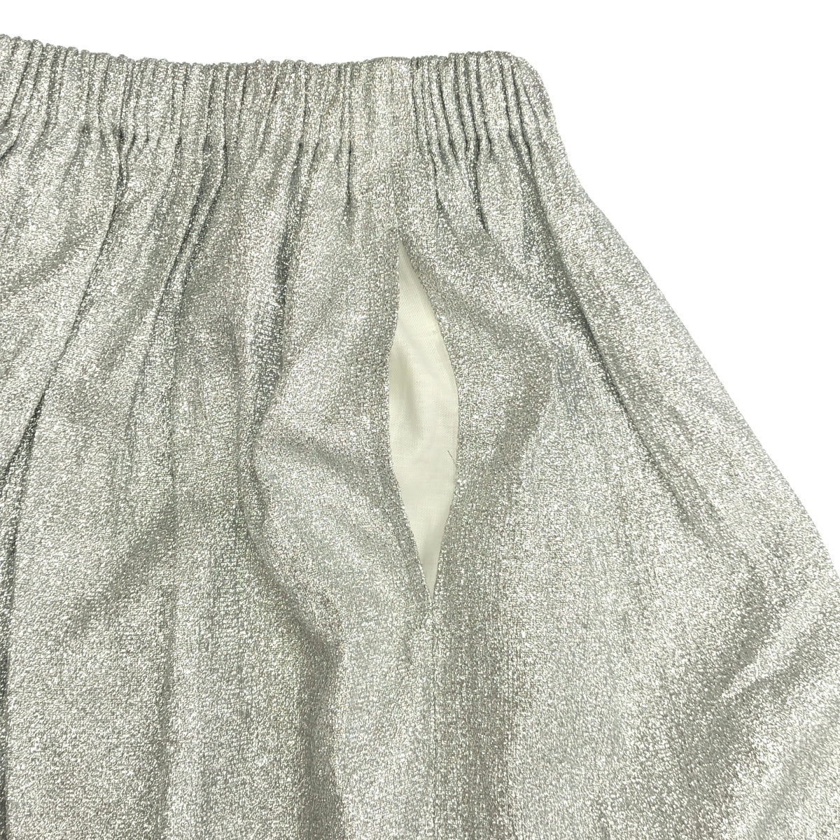 tricot COMME des GARCONS / Tricom De Galson | 2015SS | 비쥬 장식 광택 가공 허리 고무 드로우 스트링 스커트 |