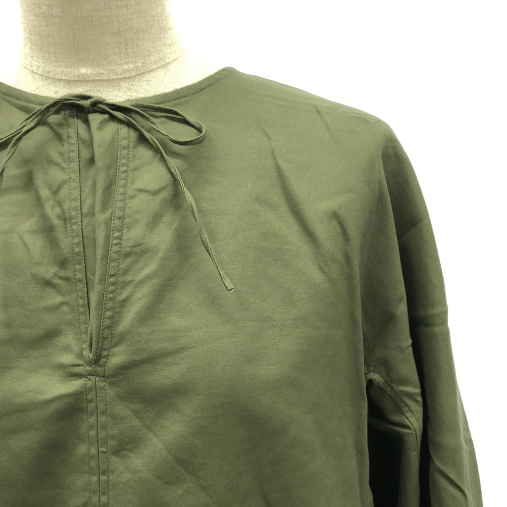 TENNE HANDCRAFTED MODERN / テンハンドクラフテッドモダン | volume sleeve pullover ボリューム スリーブ ブラウス | F | カーキ | レディース