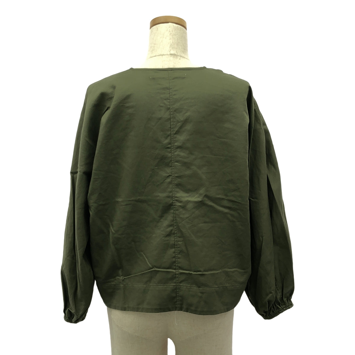 TENNE HANDCRAFTED MODERN / テンハンドクラフテッドモダン | volume sleeve pullover ボリューム スリーブ ブラウス | F | カーキ | レディース